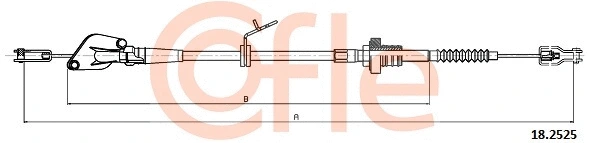 Cable Pull, clutch control (18.2525)