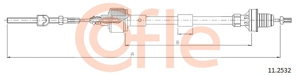 Cable Pull, clutch control (11.2532)