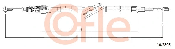 Cable Pull, parking brake (10.7506)