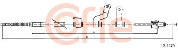 Cable Pull, parking brake (17.2579)