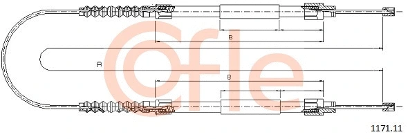 Cable Pull, parking brake (1171.11)
