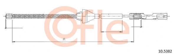 Cable Pull, parking brake (10.5382)