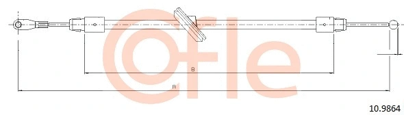 Cable Pull, parking brake (10.9864)