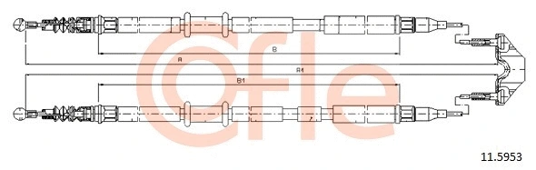 Cable Pull, parking brake (11.5953)