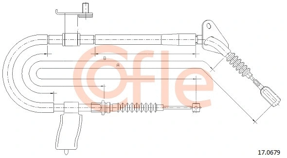 Cable Pull, parking brake (17.0679)