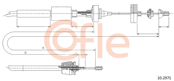 Cable Pull, clutch control (10.2971)