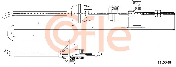 Cable Pull, clutch control (11.2245)