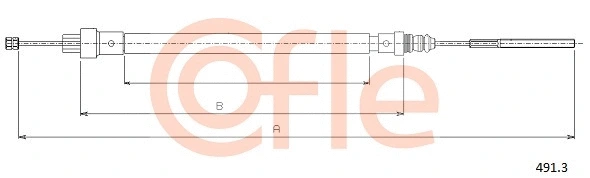 Cable Pull, parking brake (491.3)