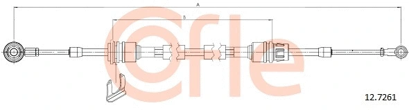 Cable Pull, manual transmission (12.7261)