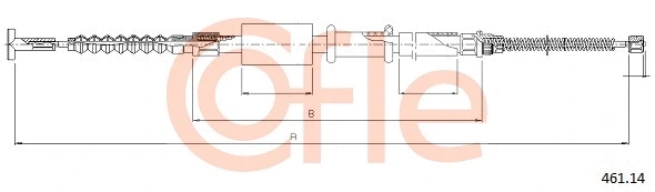 Cable Pull, parking brake (92.461.14)
