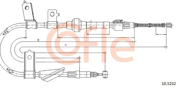 Cable Pull, parking brake (10.5232)