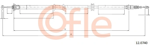 Cable Pull, parking brake (12.0740)