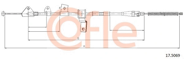 Cable Pull, parking brake (17.5069)
