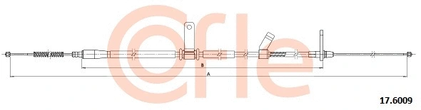 Cable Pull, parking brake (92.17.6009)