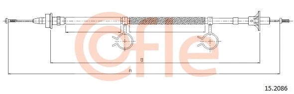 Cable Pull, clutch control (15.2086)