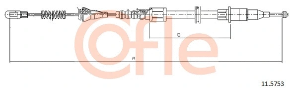 Cable Pull, parking brake (11.5753)