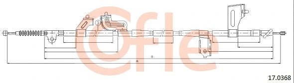 Cable Pull, parking brake (17.0368)
