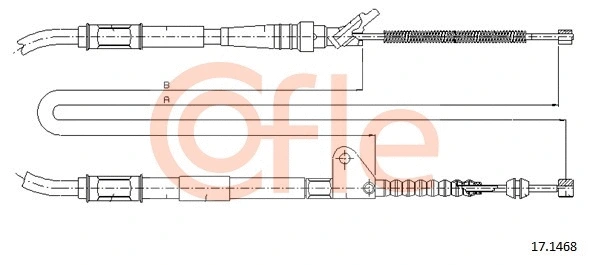 Cable Pull, parking brake (17.1468)