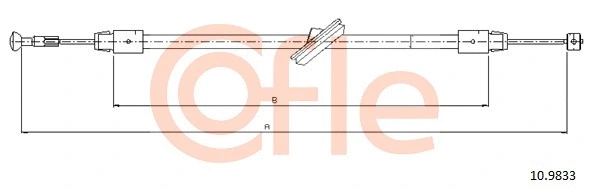 Cable Pull, parking brake (10.9833)