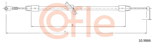 Cable Pull, parking brake (10.9866)
