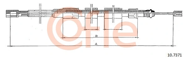 Cable Pull, parking brake (10.7371)