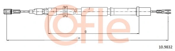 Cable Pull, parking brake (10.9832)