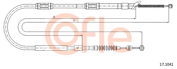 Cable Pull, parking brake (17.1041)