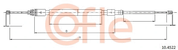 Cable Pull, parking brake (10.4522)