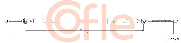 Cable Pull, parking brake (11.6578)