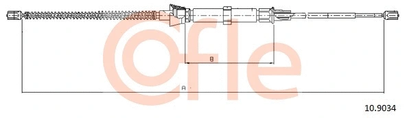 Cable Pull, parking brake (10.9034)