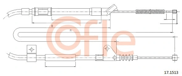 Cable Pull, parking brake (17.1513)