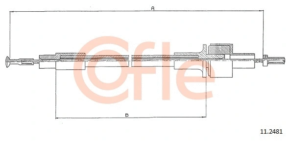 Cable Pull, clutch control (11.2481)