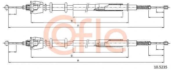 Cable Pull, parking brake (10.5235)
