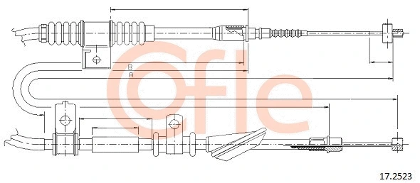 Cable Pull, parking brake (17.2523)