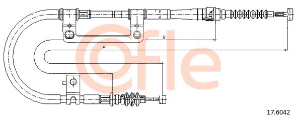 Cable Pull, parking brake (17.6042)