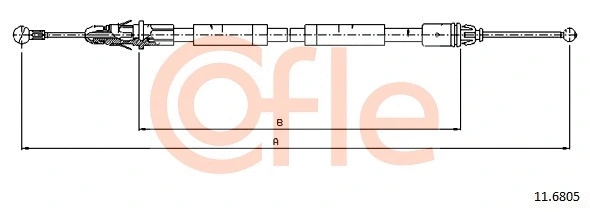 Cable Pull, parking brake (11.6805)