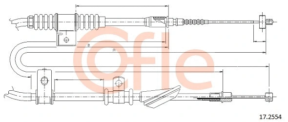 Cable Pull, parking brake (17.2554)