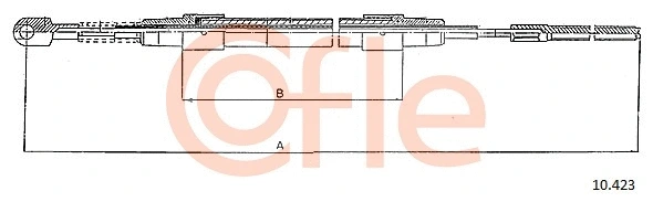 Cable Pull, parking brake (10.423)