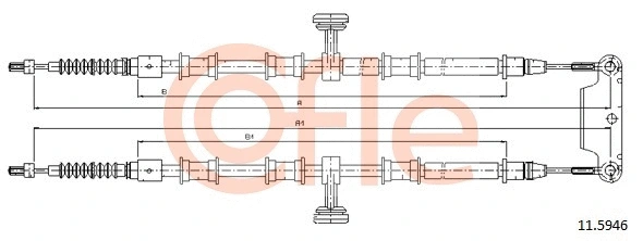 Cable Pull, parking brake (11.5946)