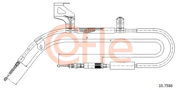 Cable Pull, parking brake (10.7586)