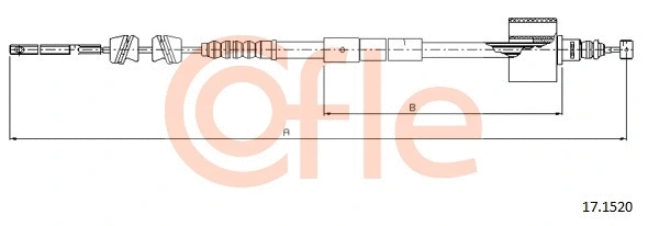 Cable Pull, parking brake (17.1520)