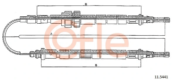 Cable Pull, parking brake (11.5441)