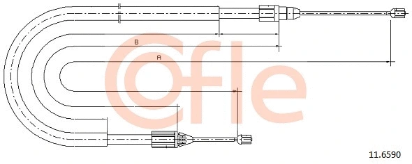 Cable Pull, parking brake (11.6590)