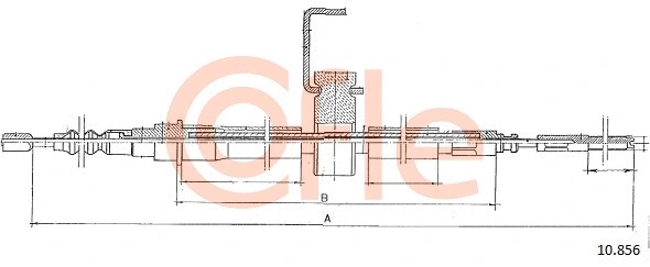 Cable Pull, parking brake (10.856)
