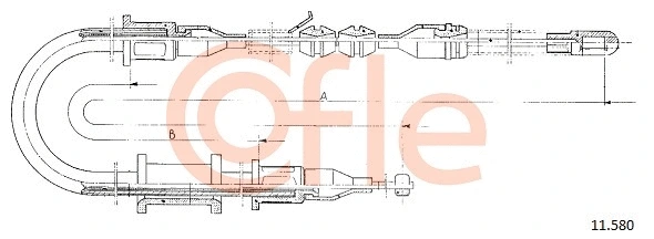 Cable Pull, parking brake (11.580)