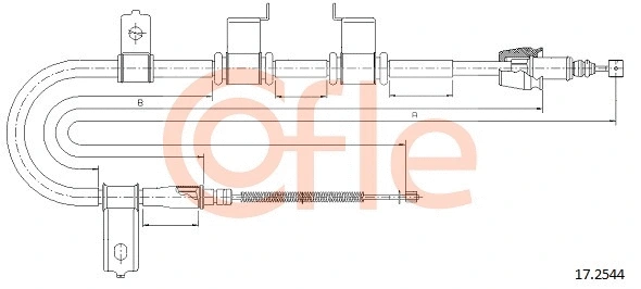 Cable Pull, parking brake (17.2544)