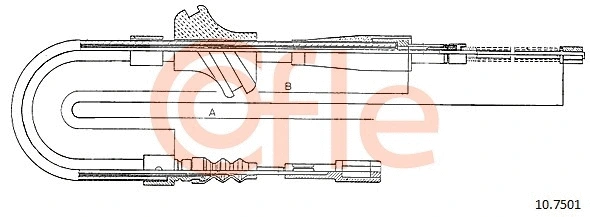 Cable Pull, parking brake (10.7501)