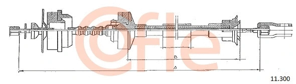 Cable Pull, clutch control (11.300)
