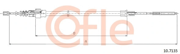Cable Pull, parking brake (10.7135)