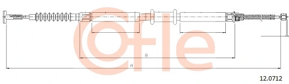 Cable Pull, parking brake (12.0712)